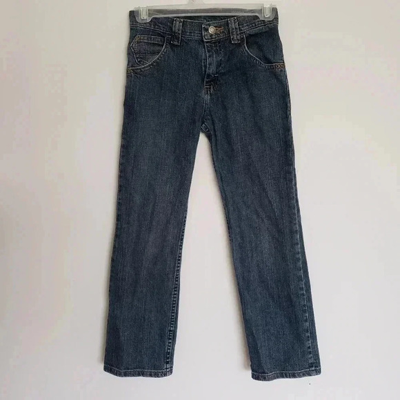 Boy's 10 Regular Wrangler Blue Cargo Jeans Adjasta - Picture 1 of 8